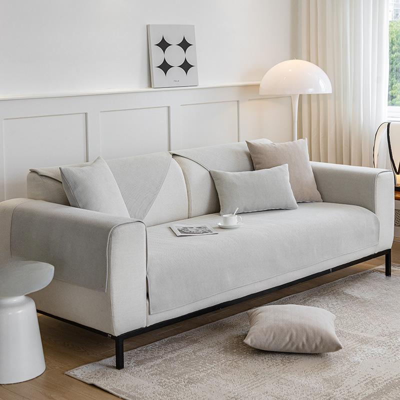 Chenille Sofakissen Nordisch Schlichtes Sofakissen Vier Jahreszeiten Universal Rutschfestes Kissen Moderner Modebezug