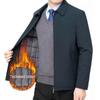 2025 Herren Executive Mittleren Alters & Ältere Baumwolljacke - Warm, Verdickt, Lässige Frühjahrs-/Herbstkleidung