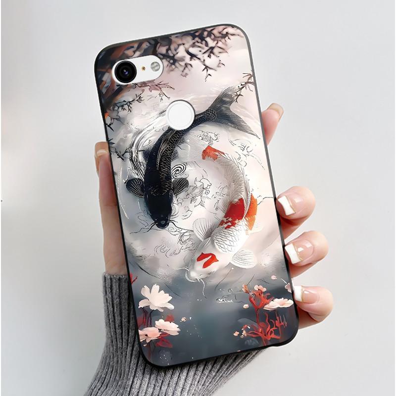 

Case For Google Pixel 3 Soft Silicone Black Case For Google Pixel 3 XL Elegant Style Beautiful Pattern Sunset, Starry Sky Casing Google Pixel 3 XL