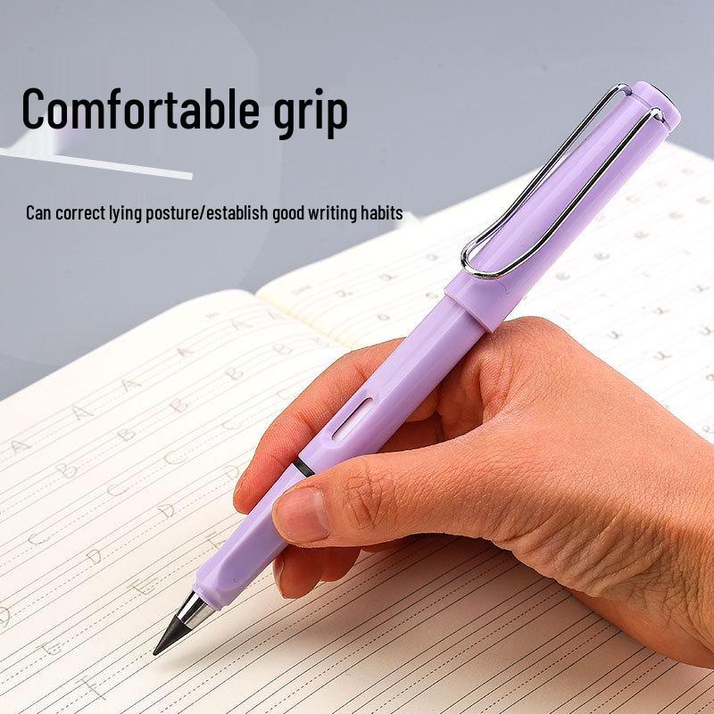 Black Tech Eternal Pencil: No Sharpening, No Ink, Break-Resistant Lead, Posture-Correcting Drawing Tool