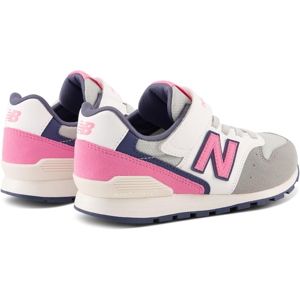 New Balance Kids YV996 Sneakers Rubber Laces Velcro Closure Pink 22.5 cm