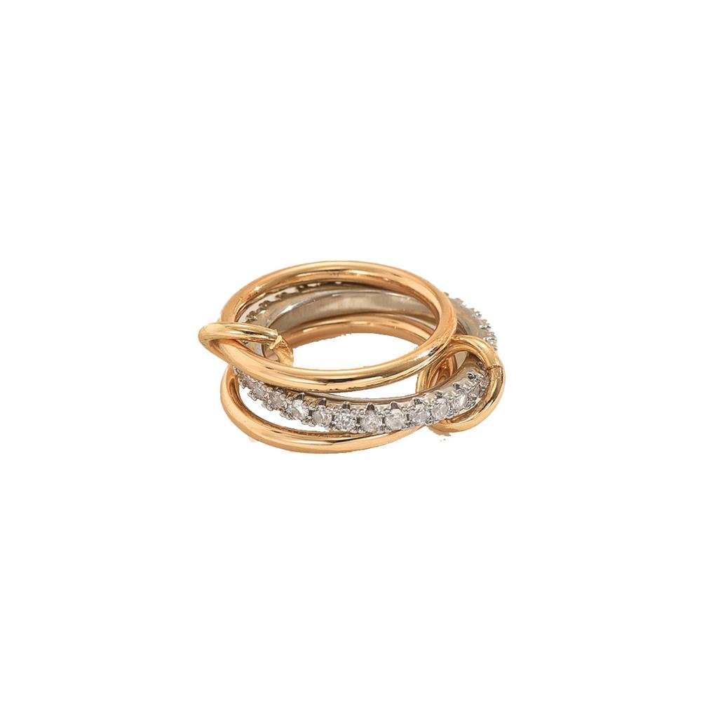 Popular Stacked Women's Ring Geometric Ring Series Design Diamond Ring Versatile Jewelry Women