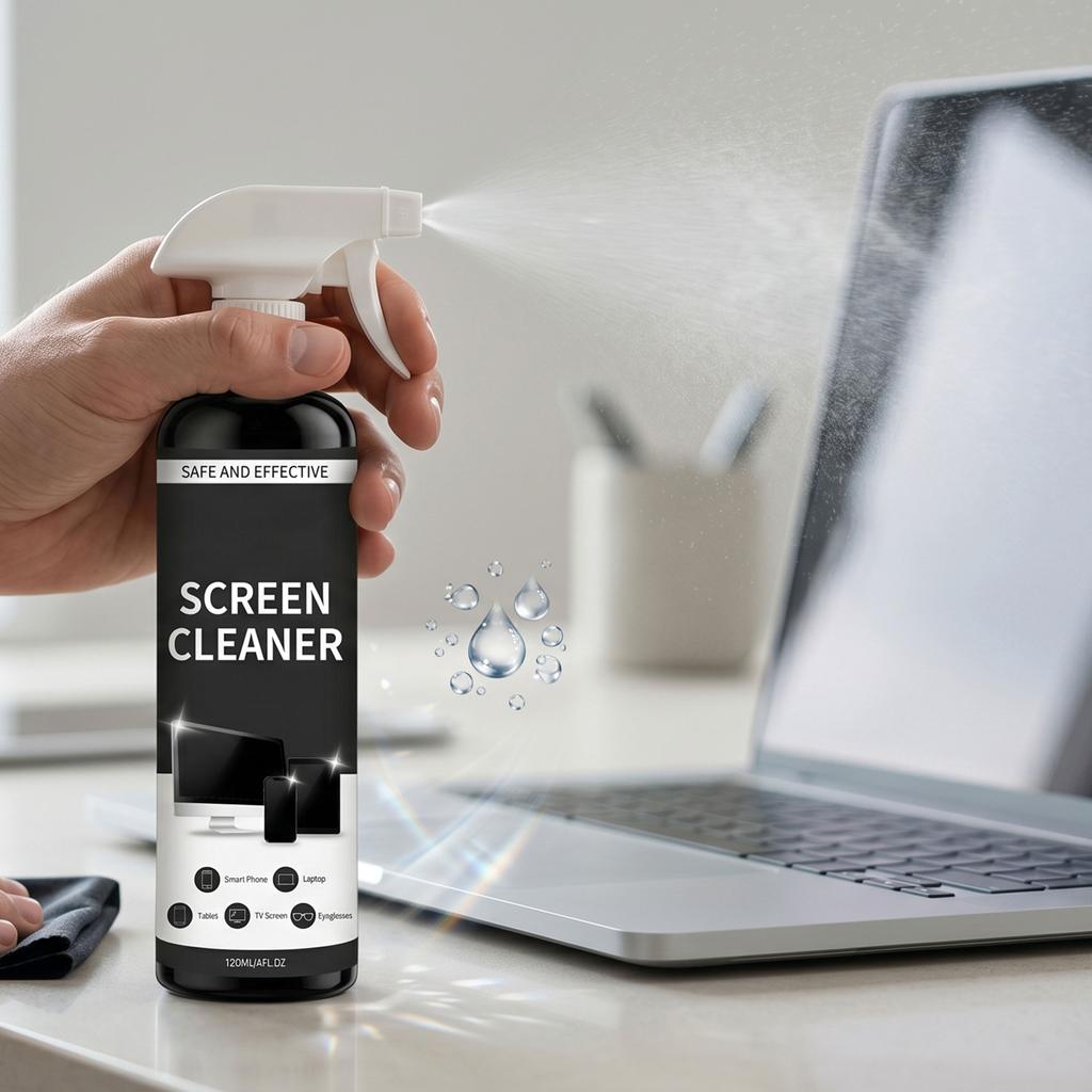 Bildschirmreiniger Spray für Elektronik, 120ML - für LCD-, LED-, TV-, Computermonitor- und Handy-Bildschirme
