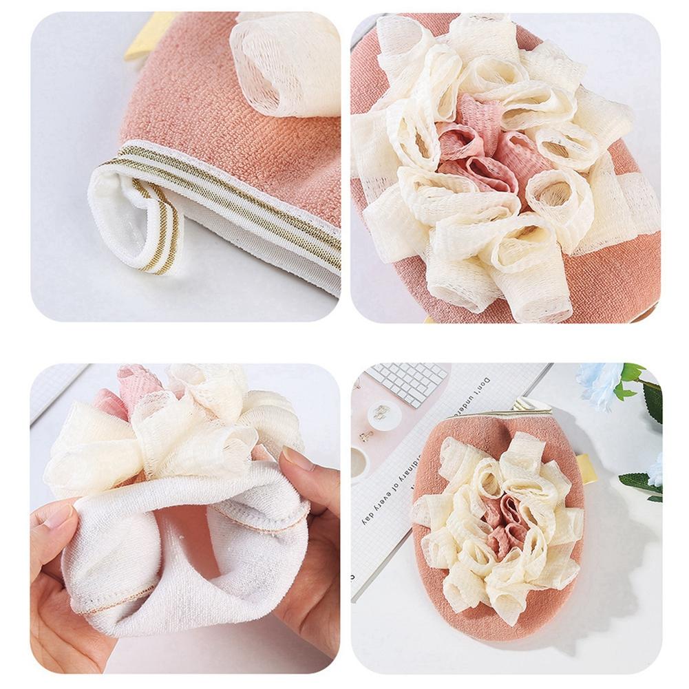 Dual-Use Bath Flower Bath Towels Bath Gloves