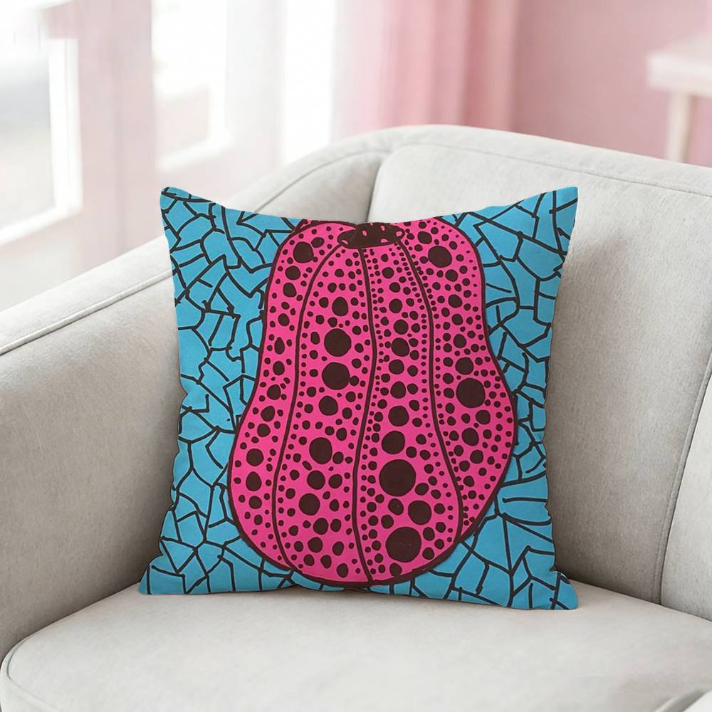 Kusama Yayoi Art Pillow Case For Sofa Living Room Home Office Decor Protective Cover