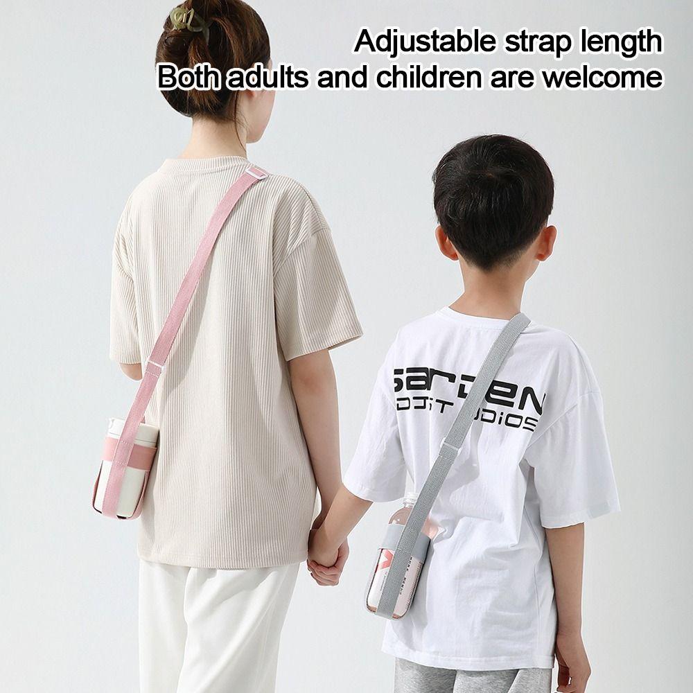 with Adjustable Shoulder Strap Beverage Bag Reusable Water Bottle Bag Portable Cup Sleeve