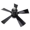 Ceiling Fan Light Dimmable 3 Color Temp 3 Wind Speed 1H 2H 4H Timer E26 Small Fan Lamp with Remote for Bedroom Kitchen