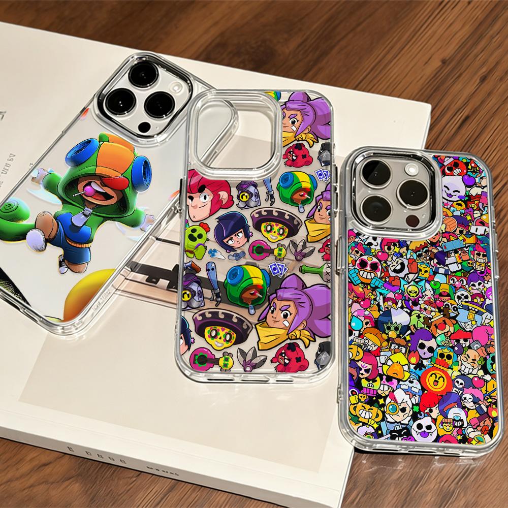 Cartoon Game B-Brawls Hot Phone Case For IPhone 17 16e 16 15 14 13 12 11 Mini Pro Max X XR XSMAX 8 7 Air Plus Transparent Cover