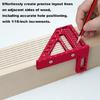 45/90 Degree AluminumAlloy Square Ruler Protractors MultiAngles Measuring Ruler