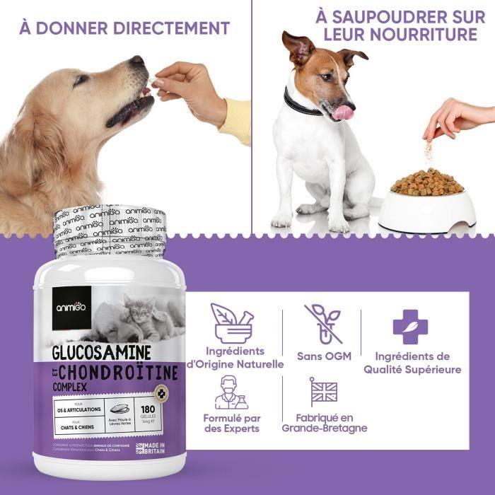 Gélules chondroprotecteur - animigo - glucosamine chondroïtine - oméga 3 - curcuma - 180 gélules