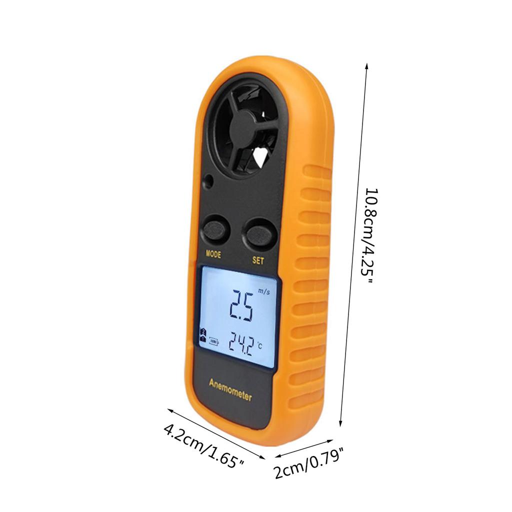 Digital Anemometer Handheld High Precision Meter Temperature Tester