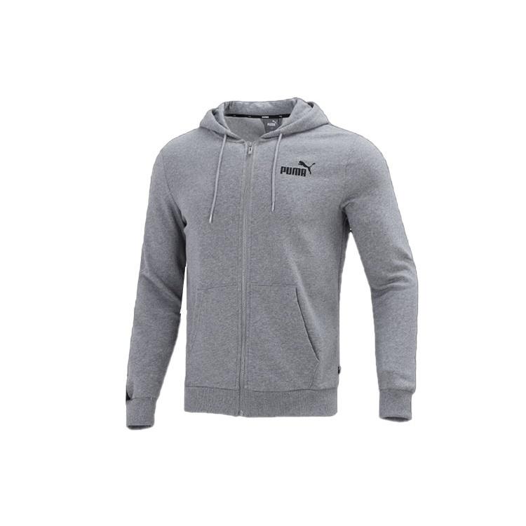 PUMA Training Woven Windproof Casual Hooded Jacket Gray Men s 849555-03 L