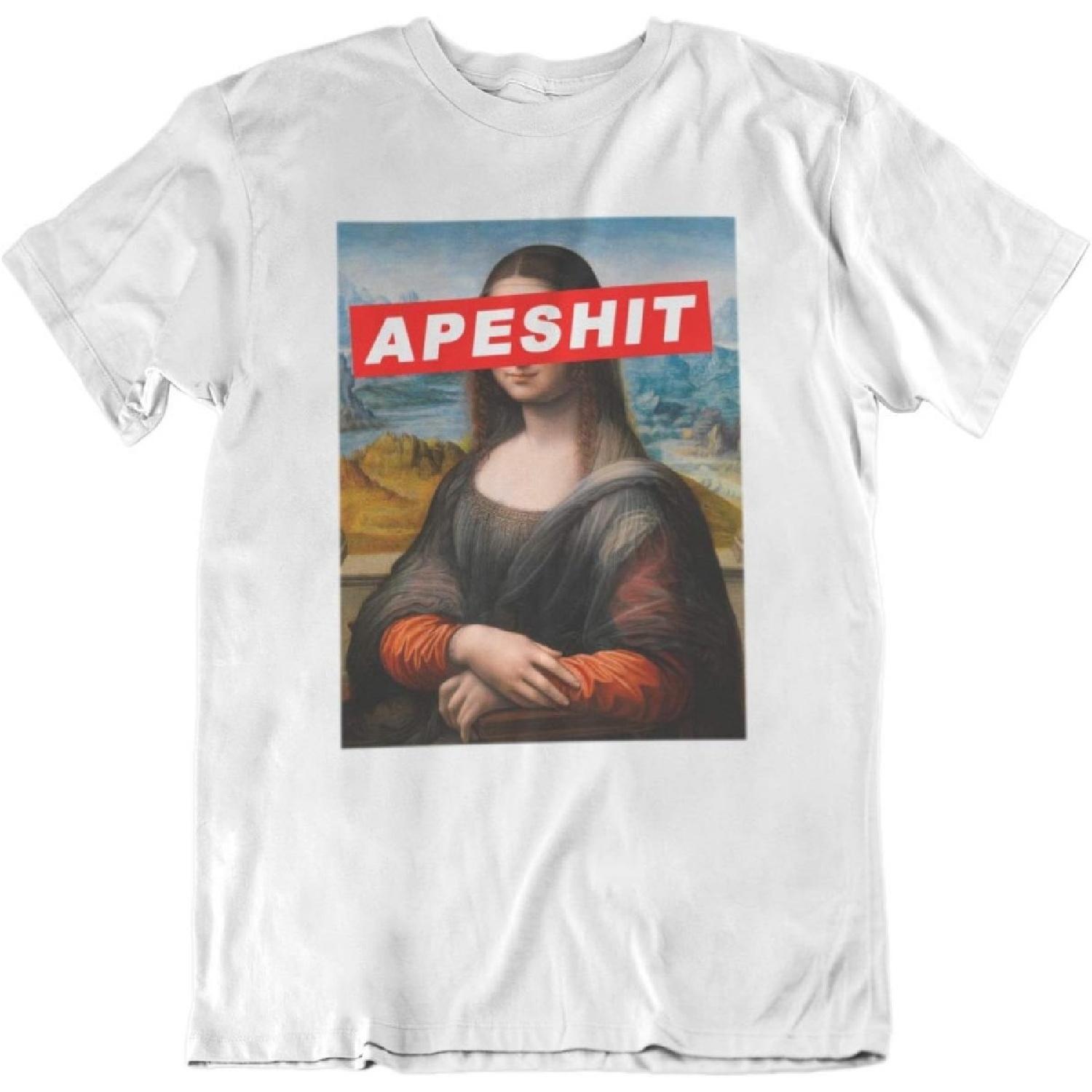 Monalisa Apeshit T Shirt (Large, White) S