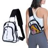 Pvc Transparent Shoulder Breast Bag Outdoor Fitness Backpack Running Sports Visual Messenger Bag