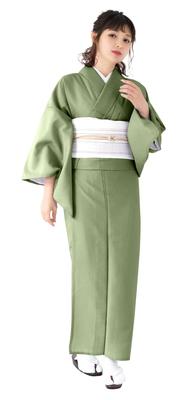 Kyoetsu Crepe Sólido Lavável [KYOETSU] Kimono, Manga, Cor, Tecido, Feminino (TL, Matchá)