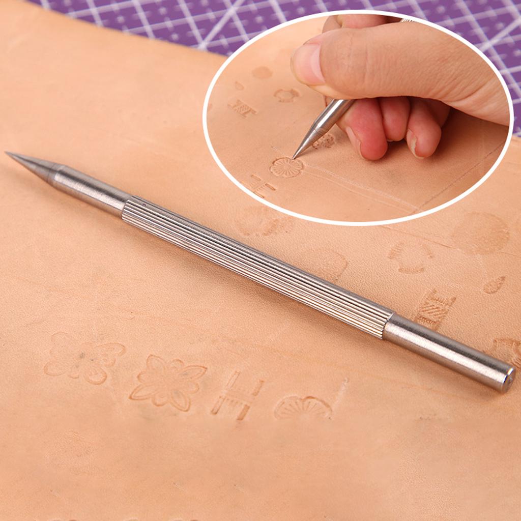 Leathercraft Scribing Pen Leather Carving Pattern Description Paper For Belt Bag Wallet Making Leather Craft Stamping