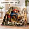 Paddington Custom Name Flannel Throw Blanket Soft Warm for Sofa Bed Indoor Home Use