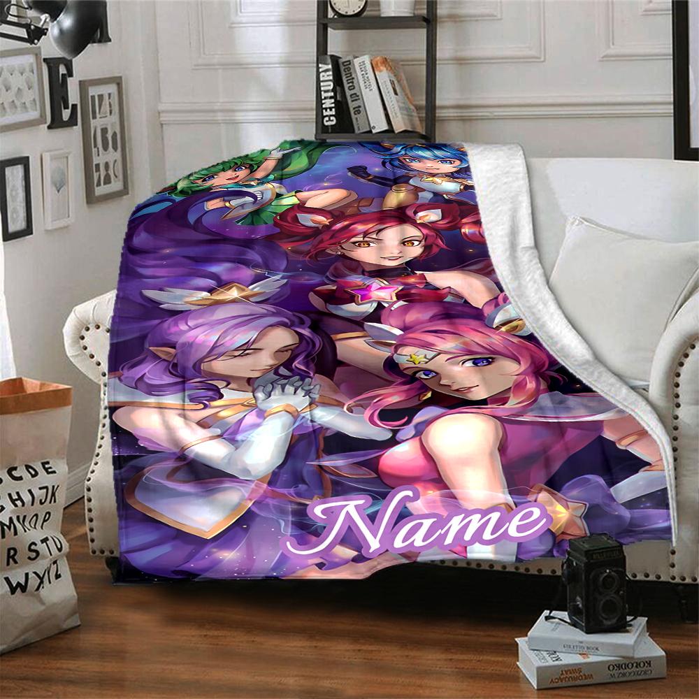 Custom Name "Nighttime Soldier Silhouette" Blanket for Couch & Bed, Plush Cozy Fuzzy Blanket Super Soft & Warm Blankets for Fall and Winter. 0908131