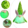 Plush Sequins Rabbit Doll Luminous Happy Easter Decoration  Holiday Festival Decor