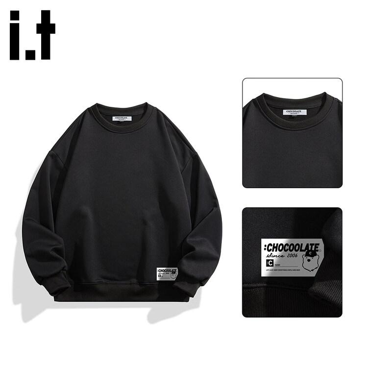 CHOCOOLATEit Men s American Style Loose Fit Casual Sweatshirt S