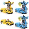 Plastic Childrens Deformation Car Toy With Inertia Drive For Early Learning And Parentchild Interaction