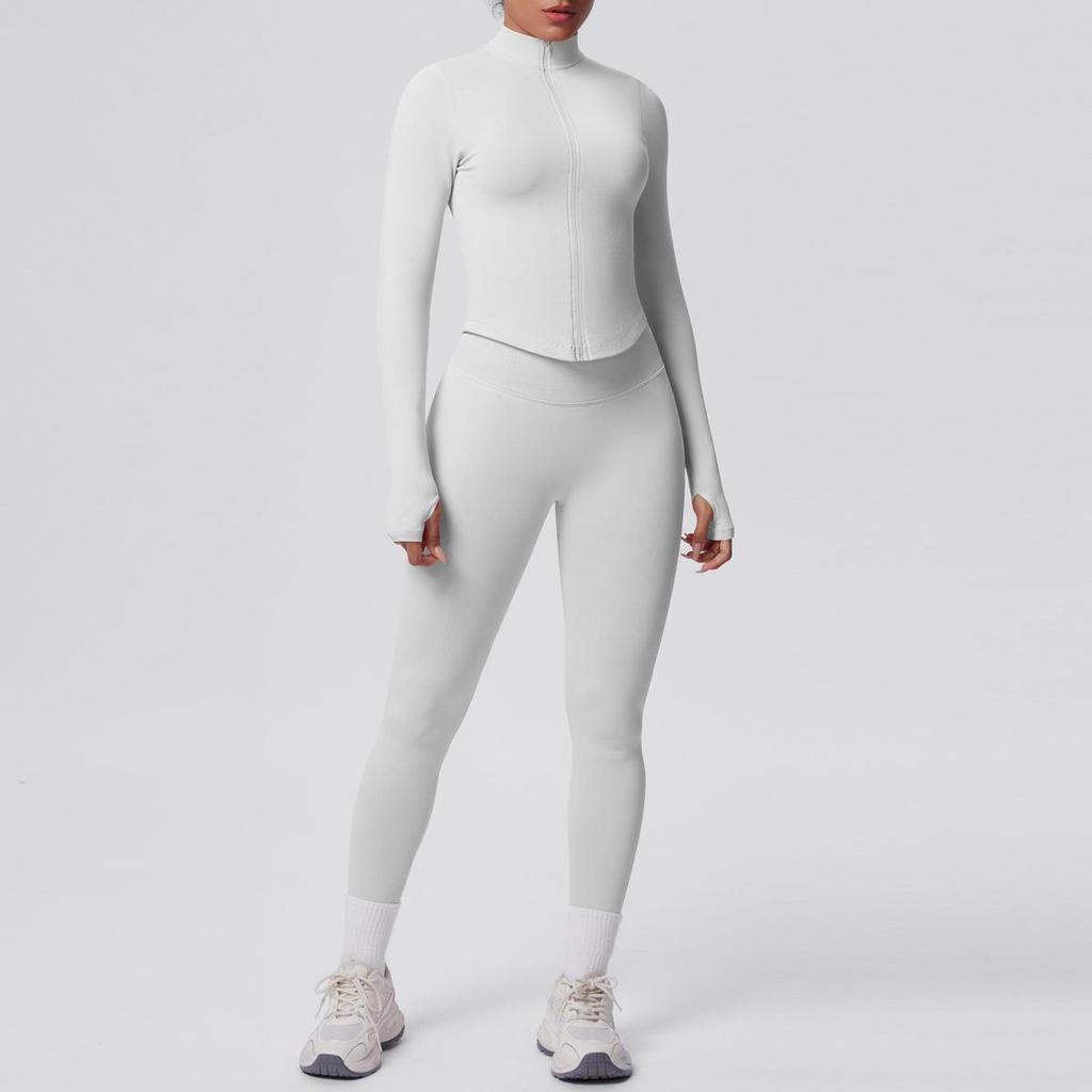 Completo Sportivo & Yoga Senza Cuciture Altamente Elastico Traspirante - Due Pezzi