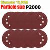 Universal 8 Hole Sanding Discs 125mm Sandpaper for Metal Wood Glass Sander Polishing Pads Home Abrasive Tools 40~3000 Grit