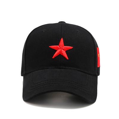 Hats Patriotic Men's and Women's Military Hats Spring and Autumn Baseball Caps Red Chinese Embroidered Peaked Caps Summer Sun Hats Sun Protection Hats