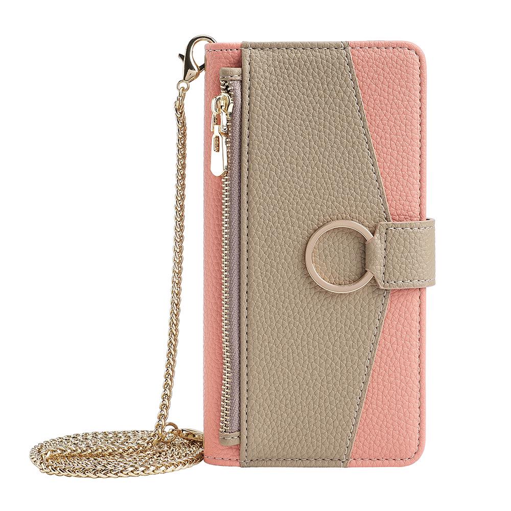 iPhone 16 Pro Flip Protective Case with Card Slot, Lanyard, Stand, Leather Design for Apple 17/12/13/15 Models.