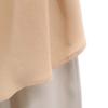 unused Unaca Short sleeve Layered one piece 38 beige French sleeve Women Used