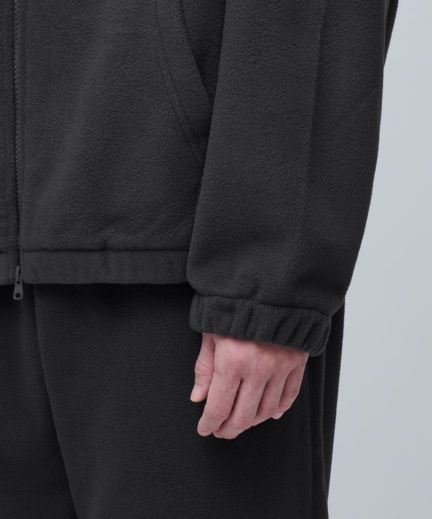 Musinsa Standard Oversized Polar Fleece Hooded Zip-Up [Dark Gray]