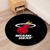 Miami Heat Printed Round Rug Carpet Chair Rug Area Rug Entryway Doormats,for Office Chair Living Room Bedroom Kitchen Room.