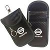 Car Key Case Signal Blocker Bag RFID Shielding Pocket For Nissan X-trail Qashqai Trail Tiida Note Juke Sentra Navara Accessories T12