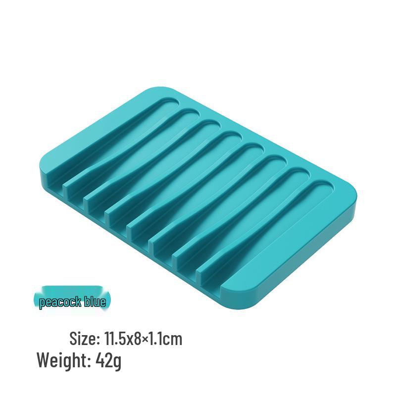 Silikon-Seifenschale im japanischen Stil: Kreatives Ablaufrinnen-Aufbewahrungsfach für Bad und Küche