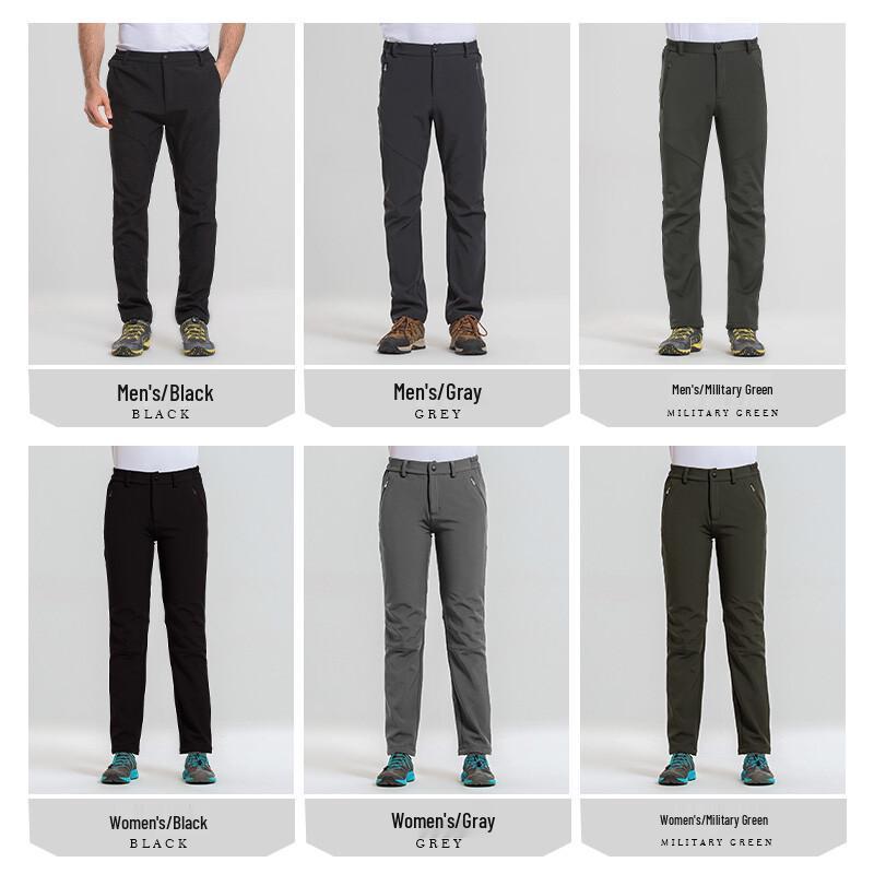 Tromen Unisex Fleece-Lined Softshell Outdoor Pants