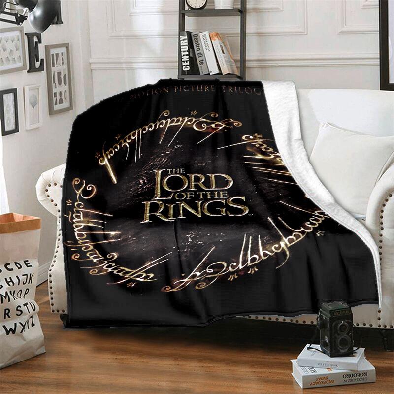 1pc Lord Rings Trilogy Cartoon Blanket,Portable Throw for Travel & Camping, All Season Cozy Blanket,Ideal Gift