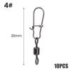 Fishing Snap Swivels Duo Lock Ball Bearing Swivel Snap Stainless Steel Fishing Accessories Fast Snap Clip Fishing Lure Connector