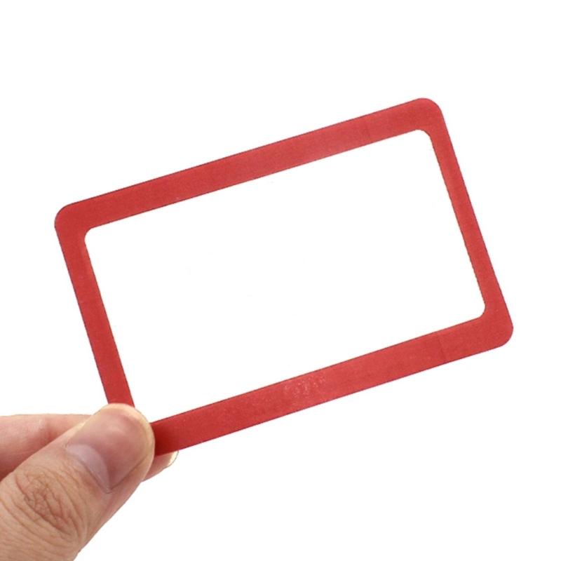 Plastic Magnifier Card With 3x Power For Identifying Small Parts In Electronics And Craft Projects Circuit Board Work