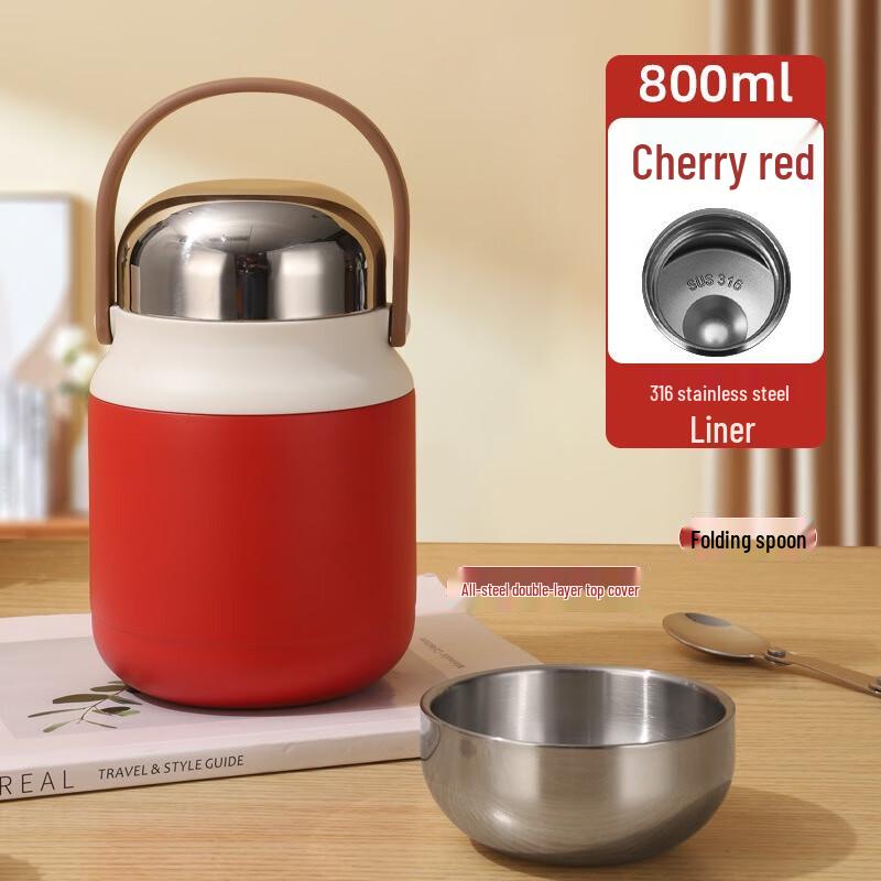 Portable 800ml Vacuum Insulated Thermal Food Jar