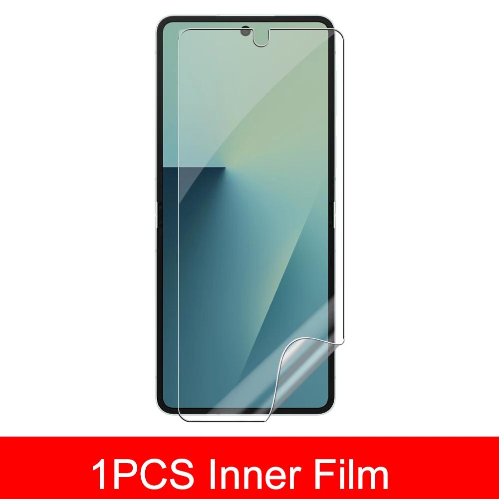 Flip 7 Gehärtetes Glas Displayschutzfolien Innen & Rückseite & Kamera Vollabdeckung Folien für Samsung Galaxy Z Flip 7 Schutzhülle