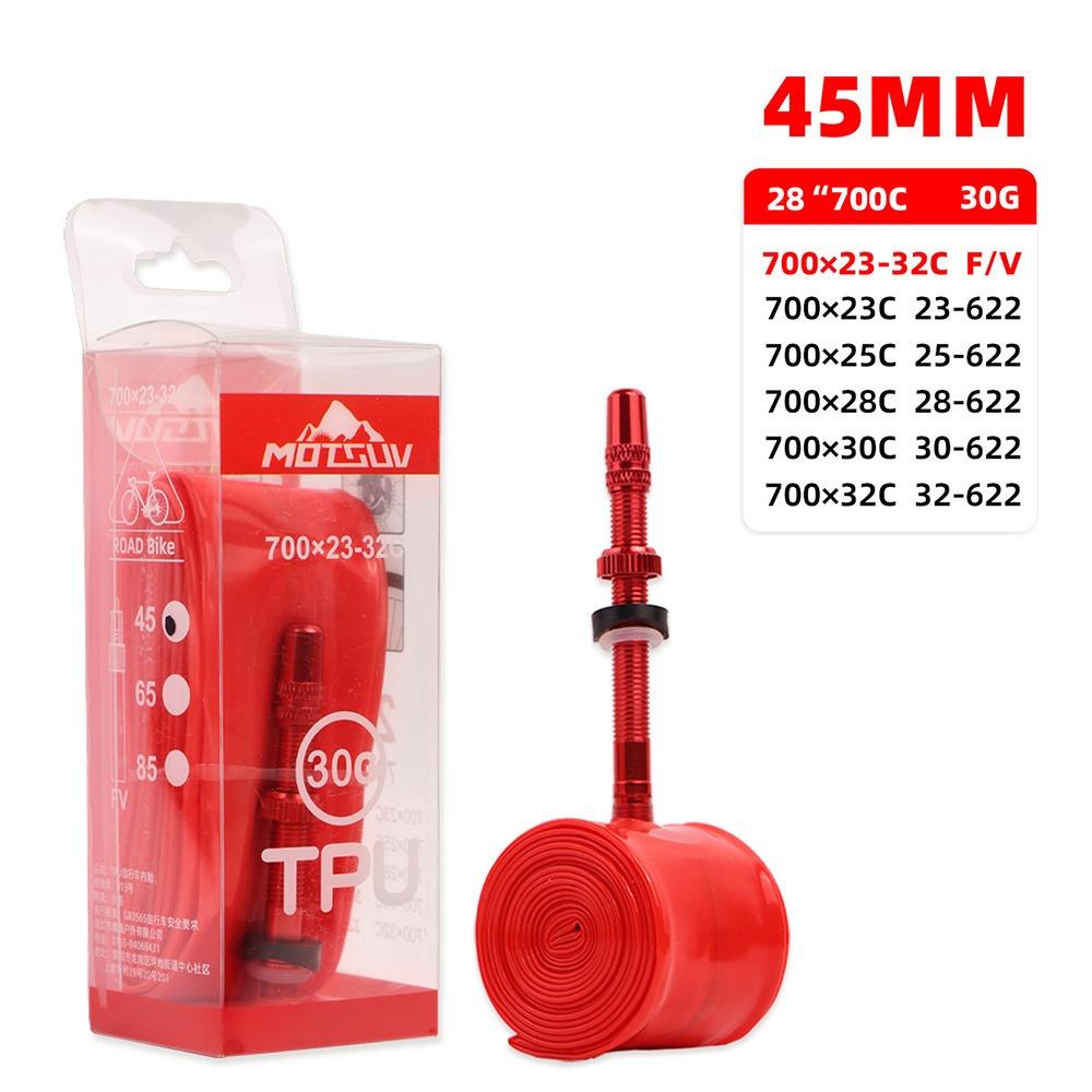 TPU Road Bicycle Inner Tire 28g Lightweight Bike Inner Tires Durable Cycling Bike Tires Road Bike 45mm