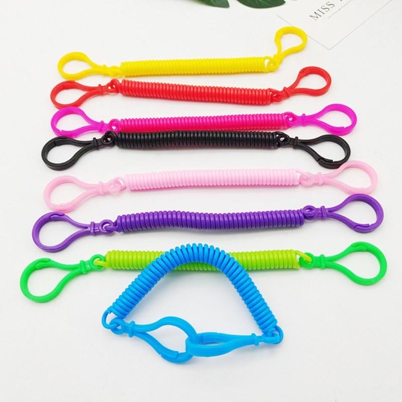 Flexibler Sicherer Schlüsselhalter Stylischer Spiralschlüsselanhänger Bunter Schlüsselhalter Geeignet zur Sicherung von Schlüsseln während der Reise