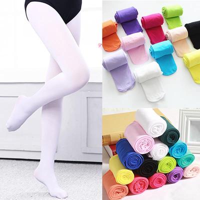 Modelli primaverili e autunnali Calze da ballo in velluto per bambini color caramella 1 pezzo Leggings in collant color caramella