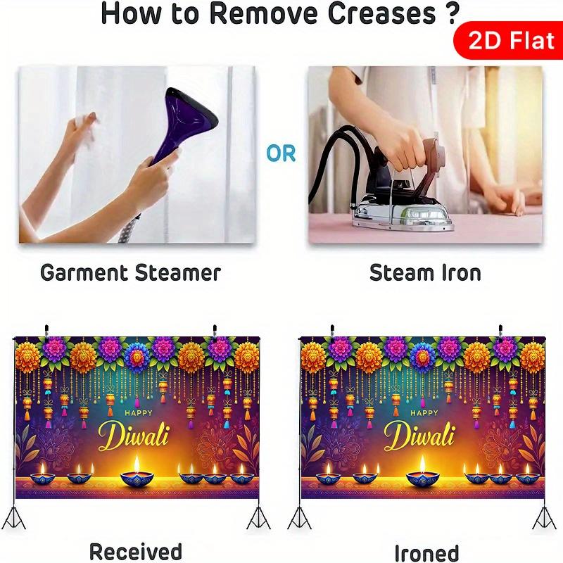 2D Flat Banners Happy Diwali Multipurpose Decoration for Festival Party Yard Studio Home and Garden Celebrations