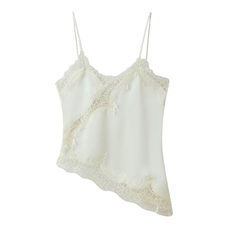 Za Autumn New Arrivals Women's Clothing Zr European and American Style Fashionable Sexy Lace Decorated Lingerie-Style Top 5919105