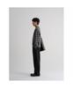 8SECONDS [Everyday Slacks] Semi-Wide Fit Spring Elastic Waist Slacks Black