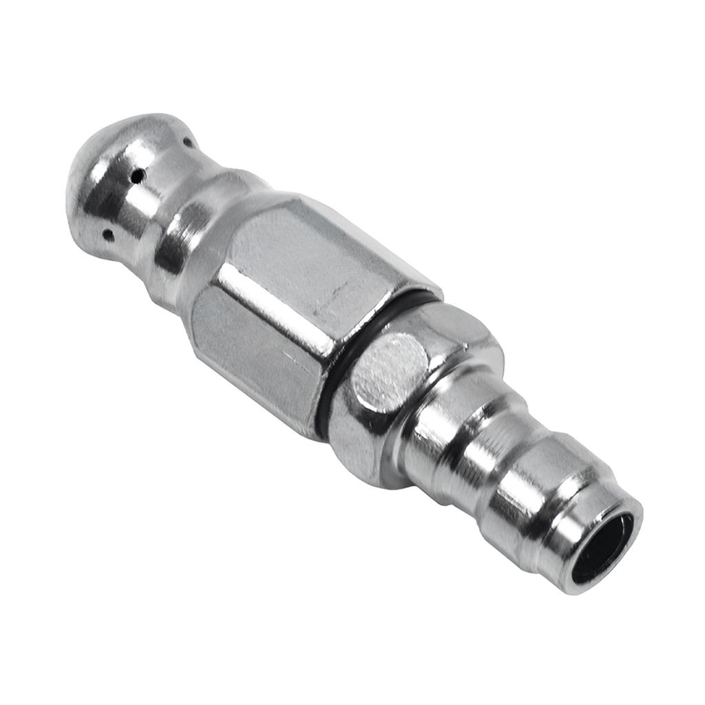 Stainless Steel High Pressure Nozzle 1/4inch Quickly connect 1 Front 6 Back Nozzle Professional Drain Cleaning Tool