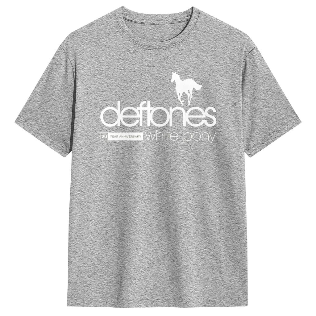 Deftones White Pony  TShirt Beach  Cotton T Shirts For Man Hippie Casual Tshirt Short Sleeve Y2K Basic Tops