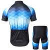 Lixada Men Cycle Jersey Breathable Short Sleeve Bike Shirt and Padded Shorts MTB Bicycle Clothing Suit