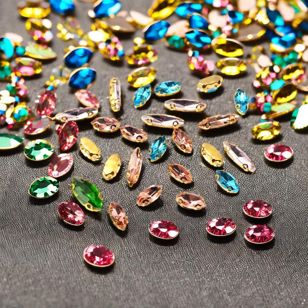 Customized Color Crystal Glass Sew-On Rhinestones Wedding Dresses Shoes Nails Accessories Loose Marquise